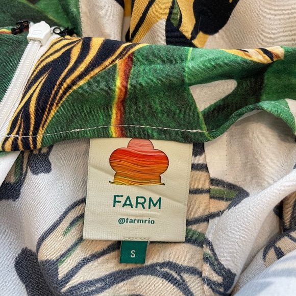 Farm Rio Amazonia wrap front banana print skirt - Picture 5 of 5